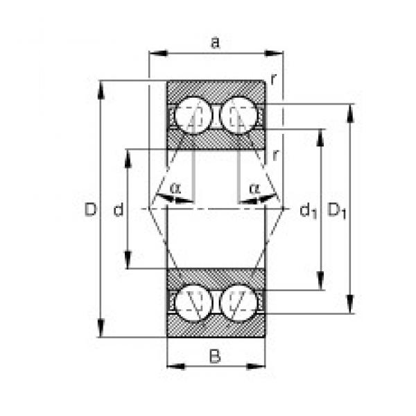70 mm x 125 mm x 39,7 mm  FAG 3214-B-TVH  Angular Contact Ball Bearings #3 image